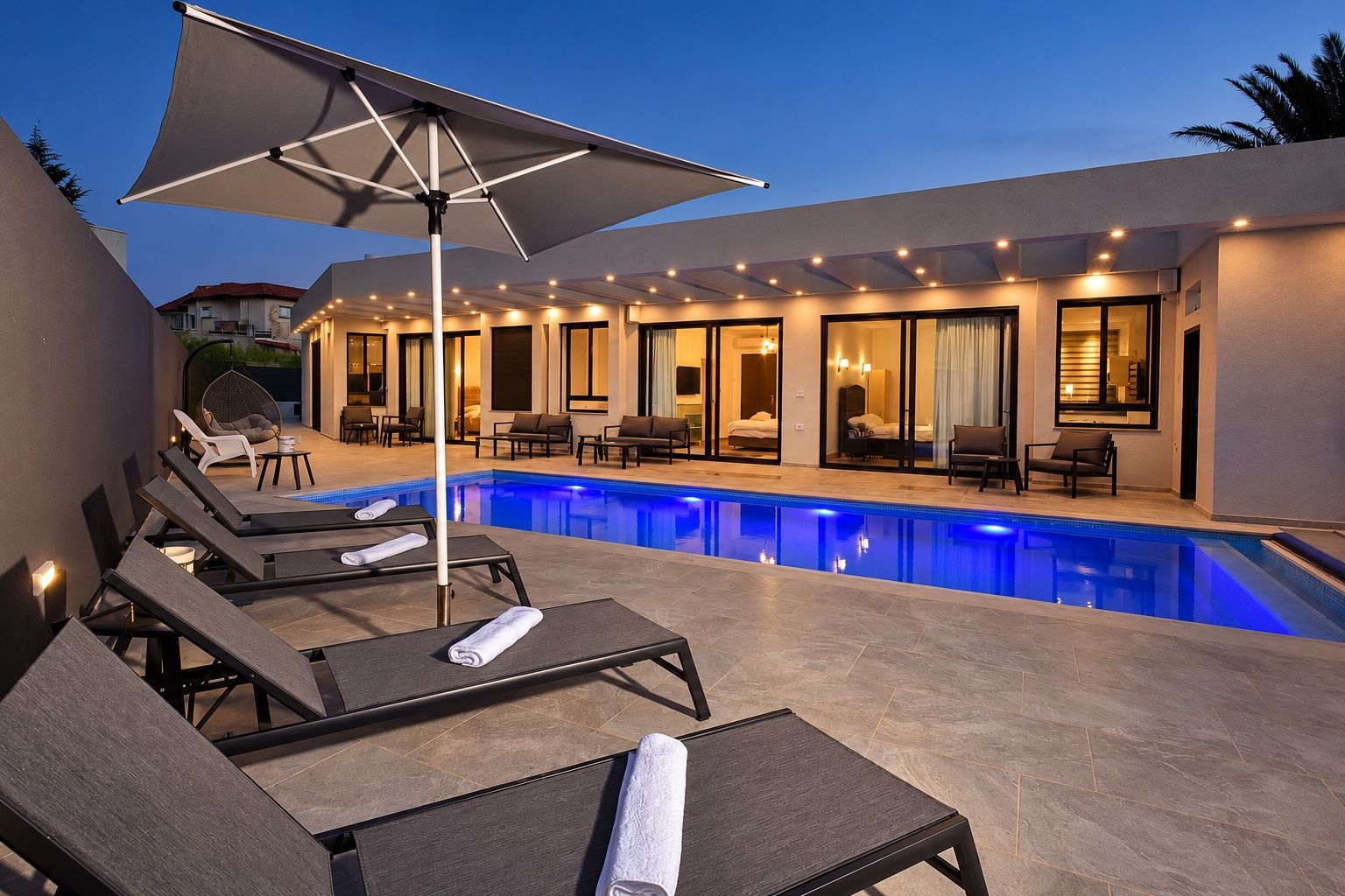 Villa avec 4 suites d’hôtes et piscine à Poria Illit — photo 1